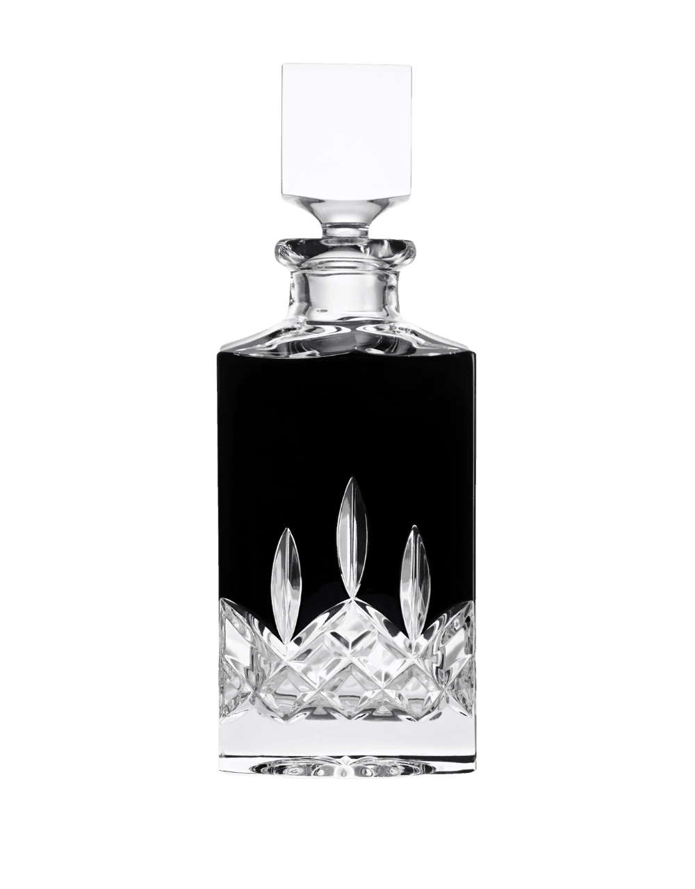 WATERFORD LISMORE BLACK SQUARE DECANTER