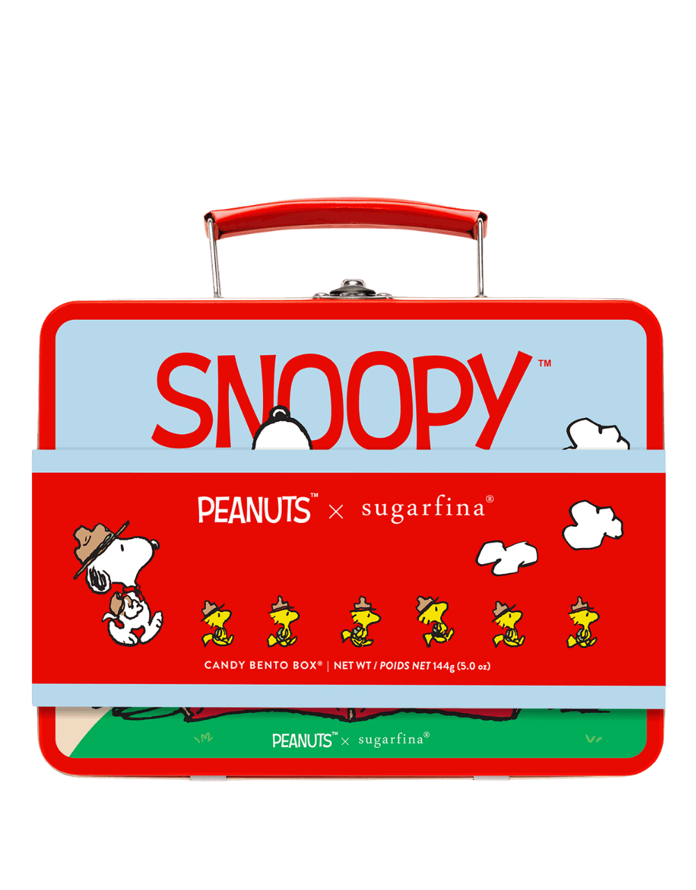 SUGARFINA CAMP WITH SNOOPY 3 PIECE CANDY LUNCHBOX
