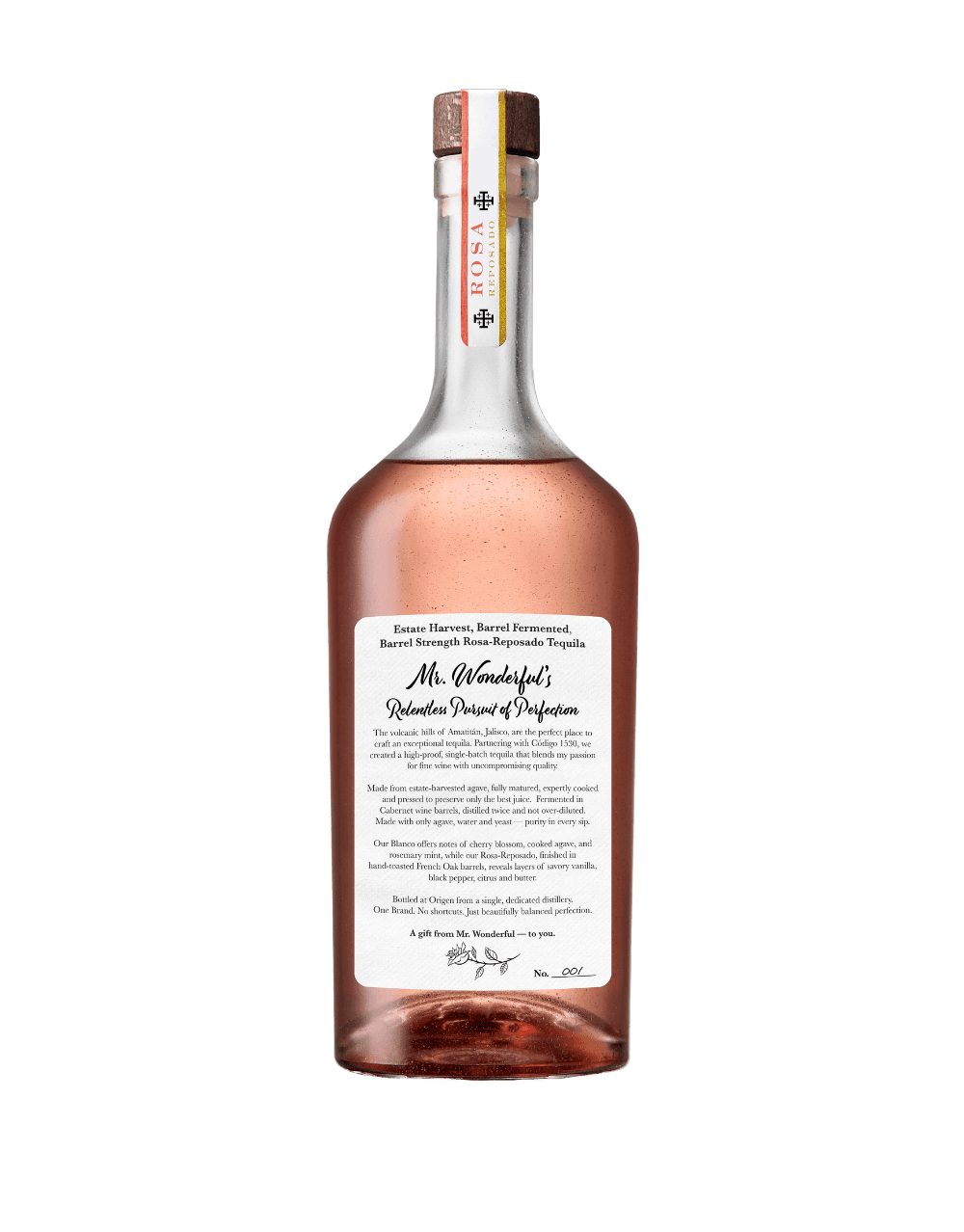 CÓDIGO 1530 ROSA REPOSADO TEQUILA X KEVIN O’LEARY MR. WONDERFUL SEÑOR MARAVILLOSO