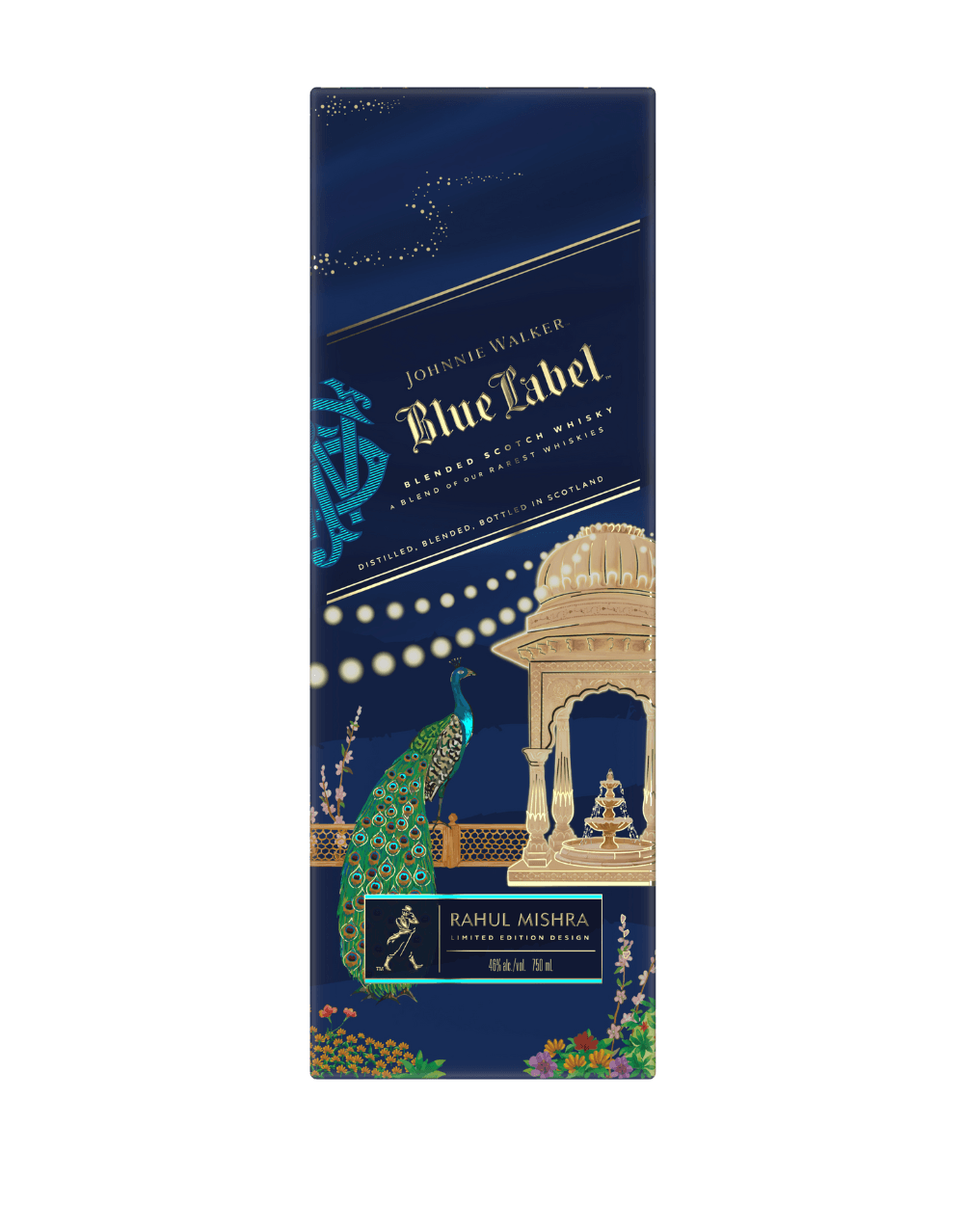 JOHNNIE WALKER BLUE LABEL RAHUL MISHRA LIMITED EDITION DESIGN BLENDED SCOTCH WHISKY