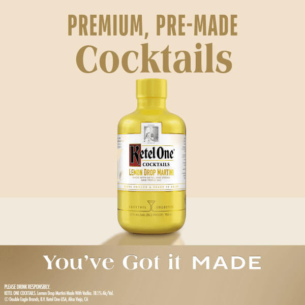 KETEL ONE LEMON DROP MARTINI COCKTAIL