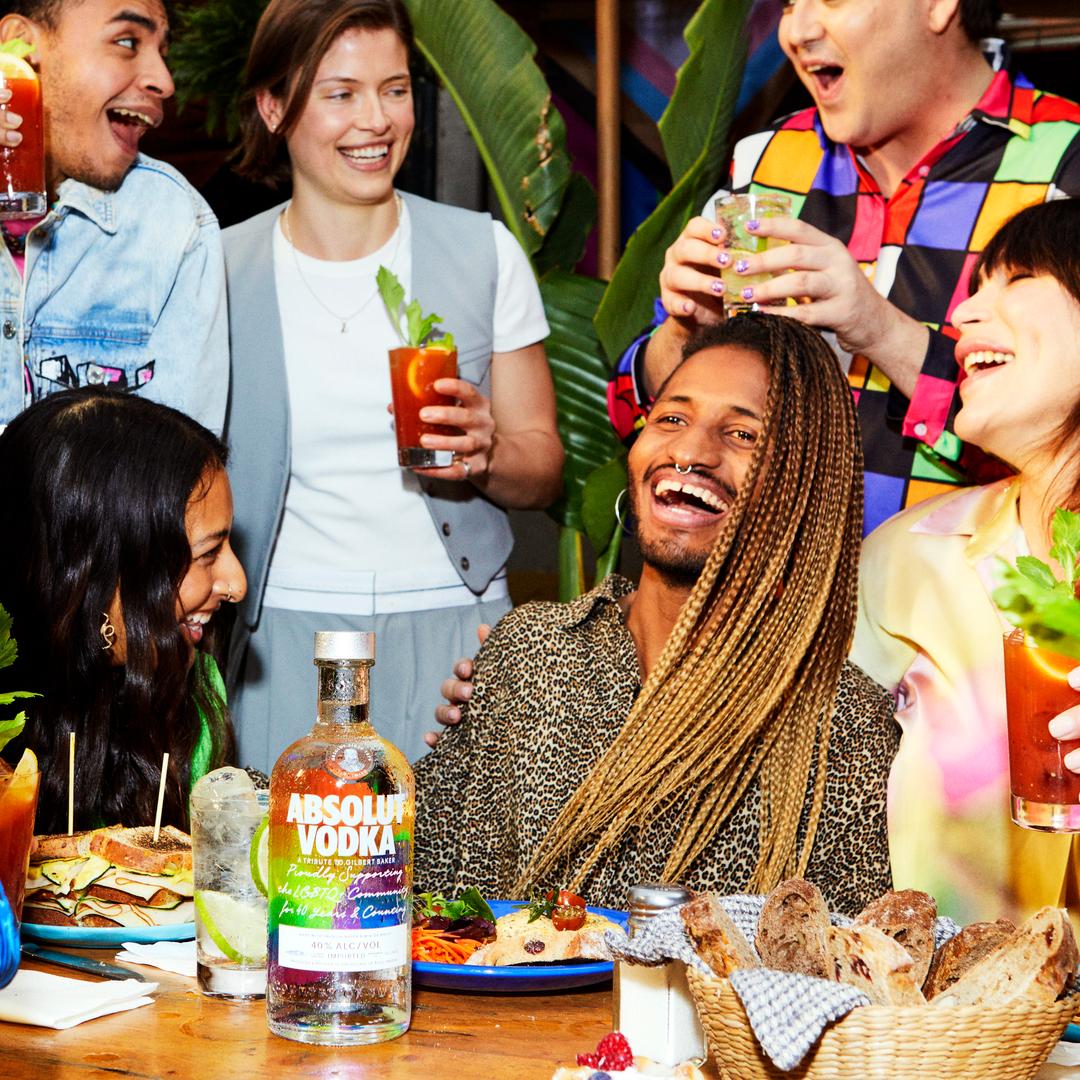 ABSOLUT ORIGINAL VODKA RAINBOW BOTTLE EDITION