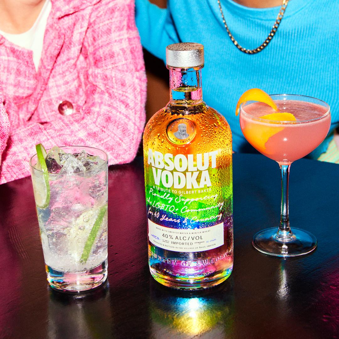 ABSOLUT ORIGINAL VODKA RAINBOW BOTTLE EDITION