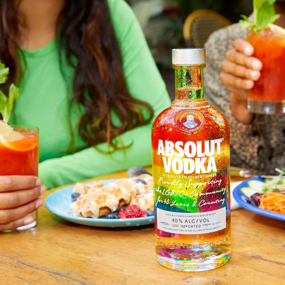ABSOLUT ORIGINAL VODKA RAINBOW BOTTLE EDITION
