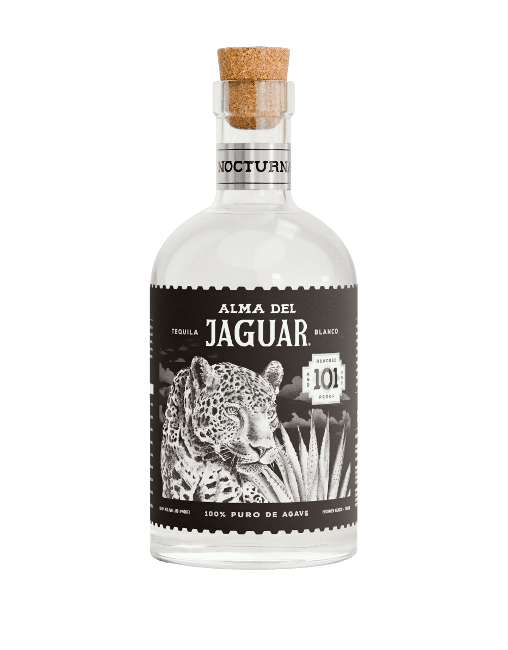 ALMA DEL JAGUAR NOCTURNA HIGH PROOF BLANCO TEQUILA