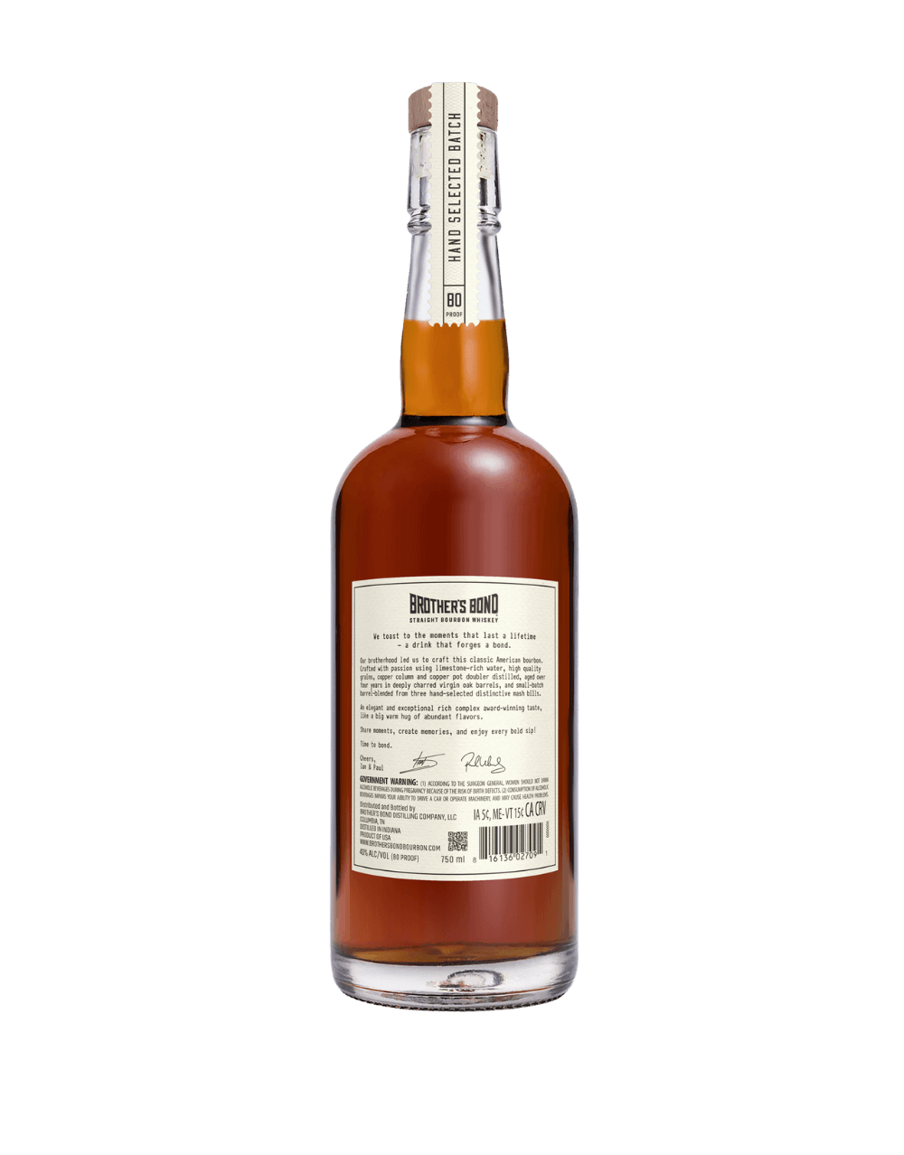 BROTHER'S BOND STRAIGHT BOURBON WHISKEY