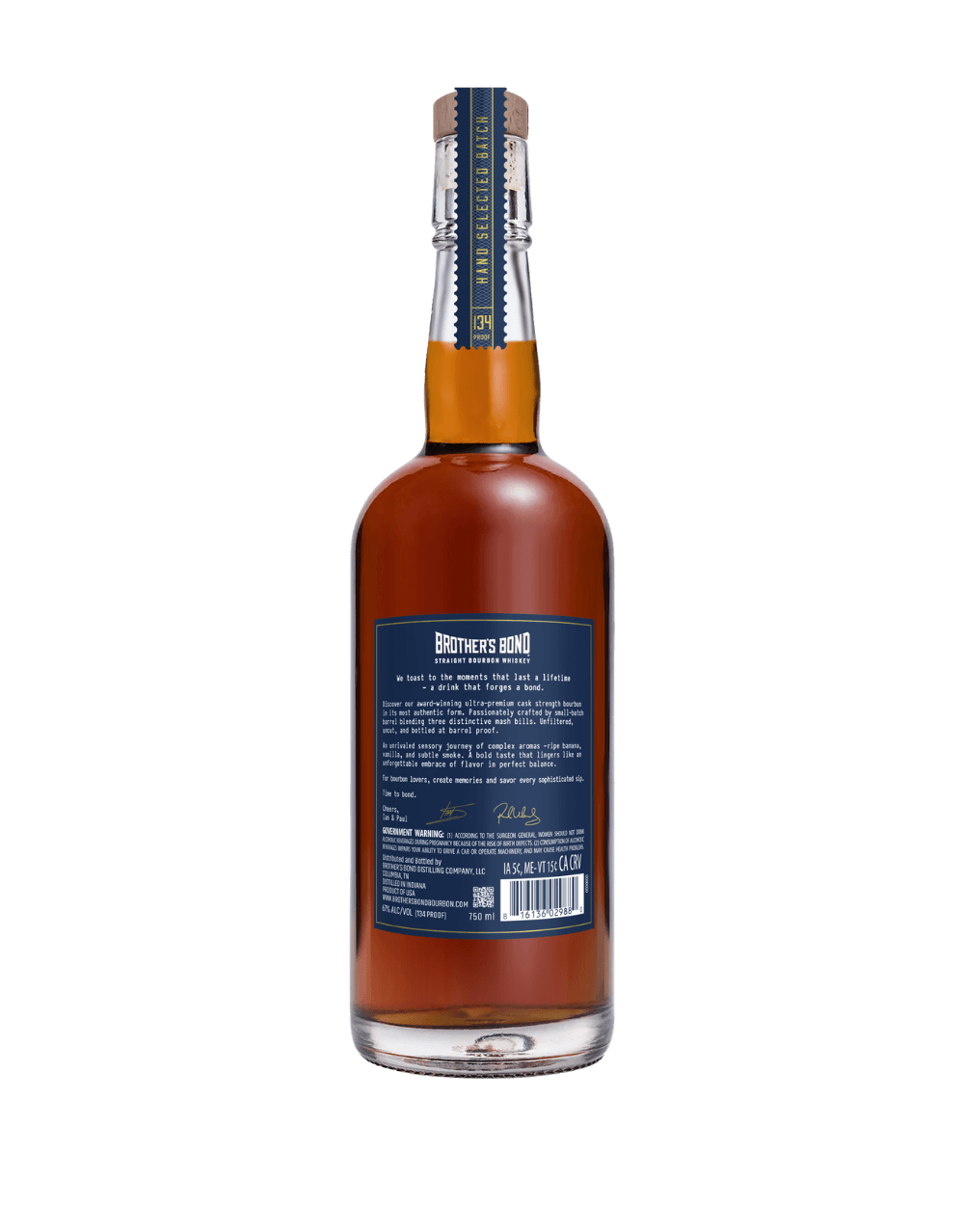BROTHER'S BOND STRAIGHT BOURBON WHISKEY ORIGINAL CASK STRENGTH