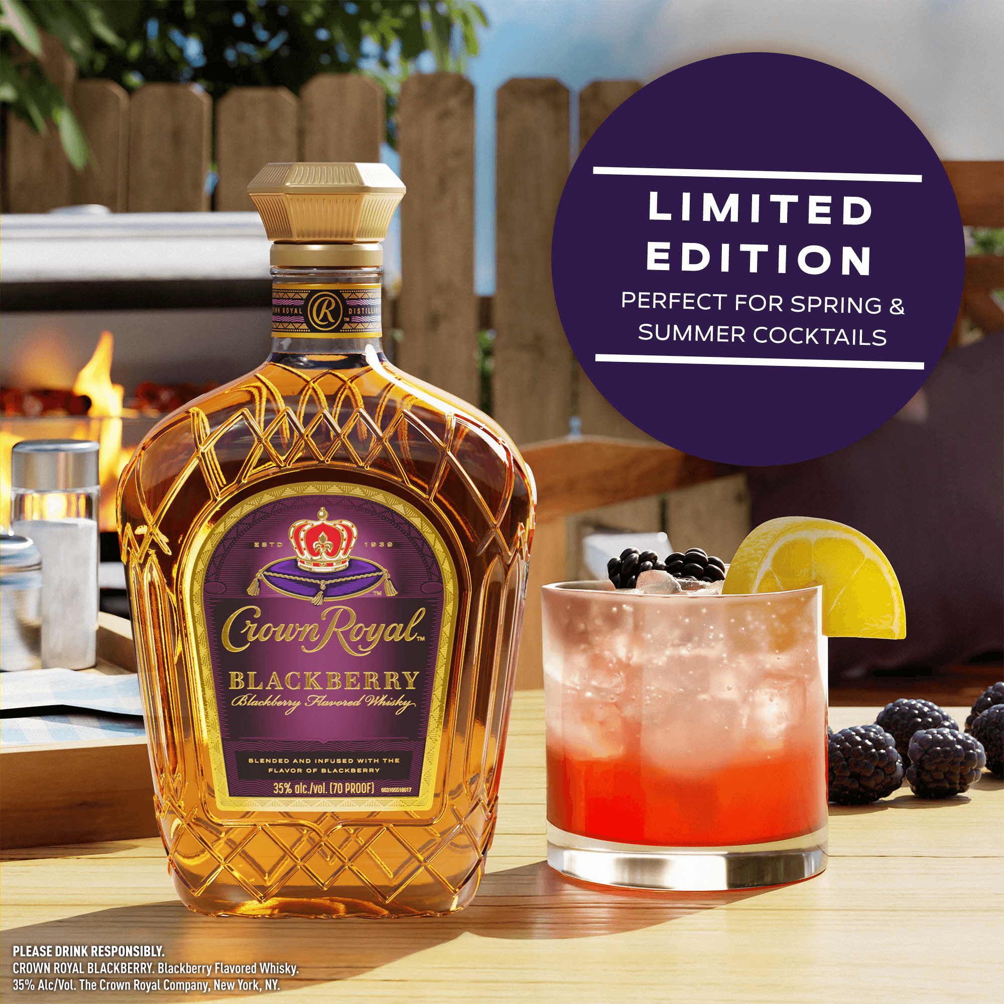 CROWN ROYAL BLACKBERRY FLAVORED WHISKY