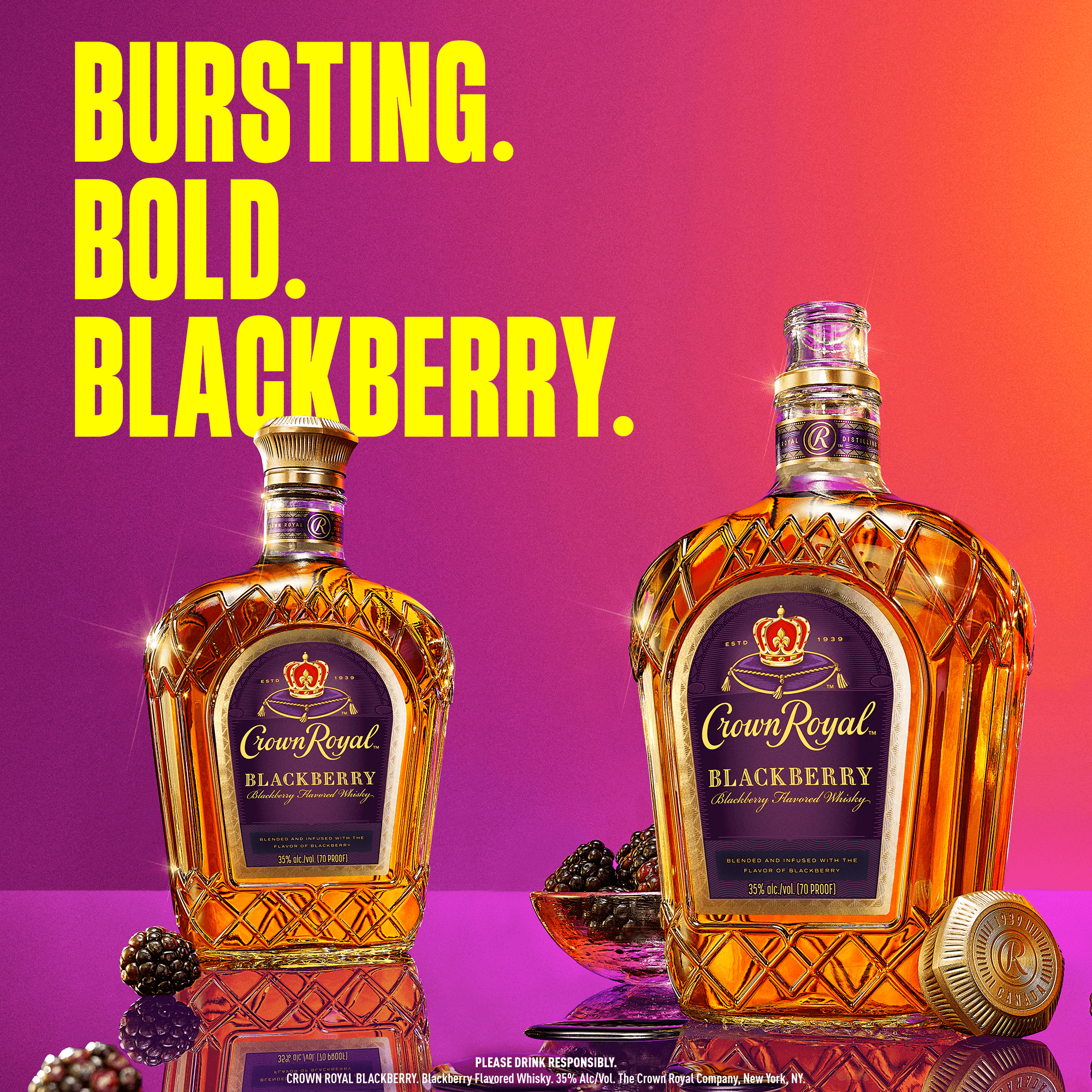 CROWN ROYAL BLACKBERRY FLAVORED WHISKY