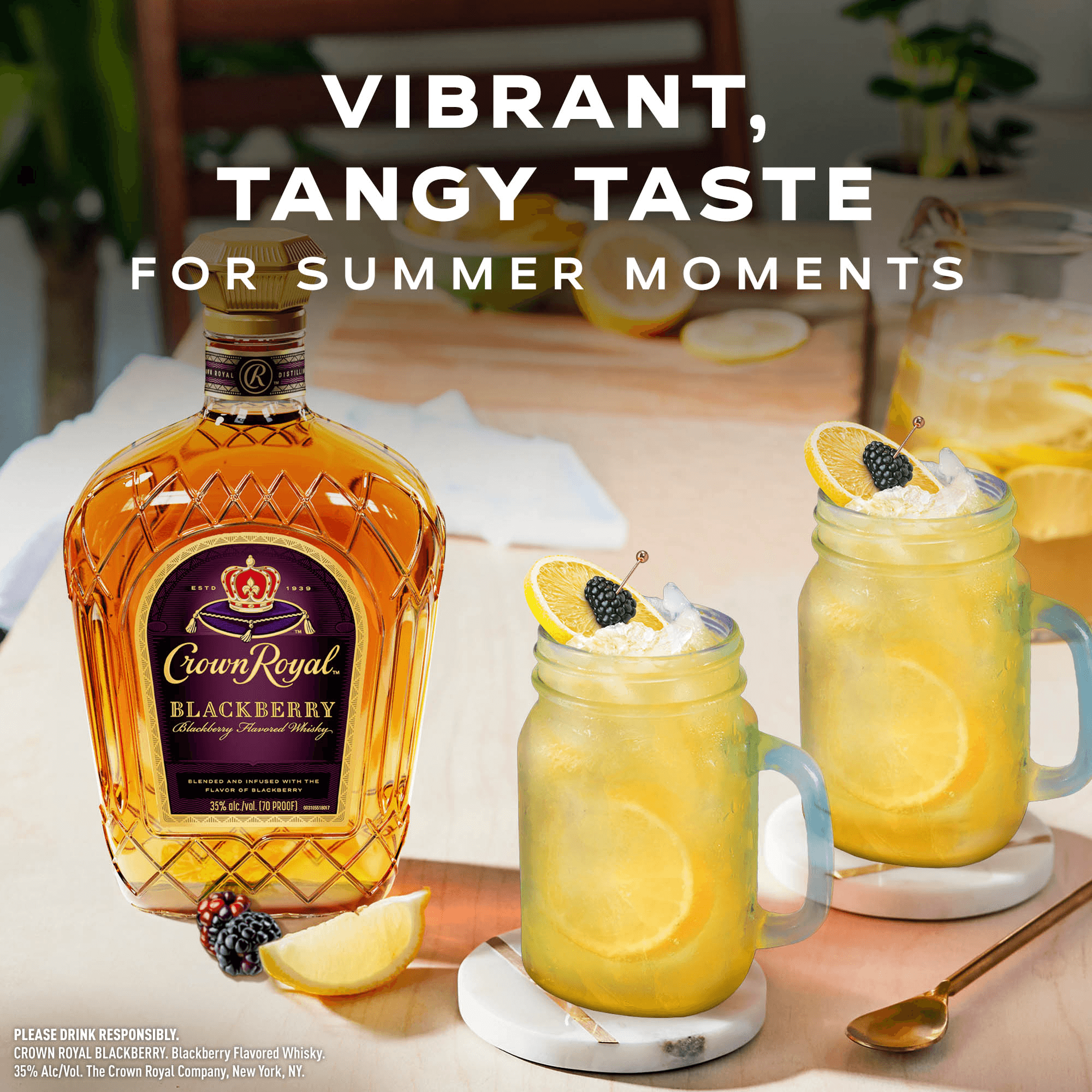 CROWN ROYAL BLACKBERRY FLAVORED WHISKY