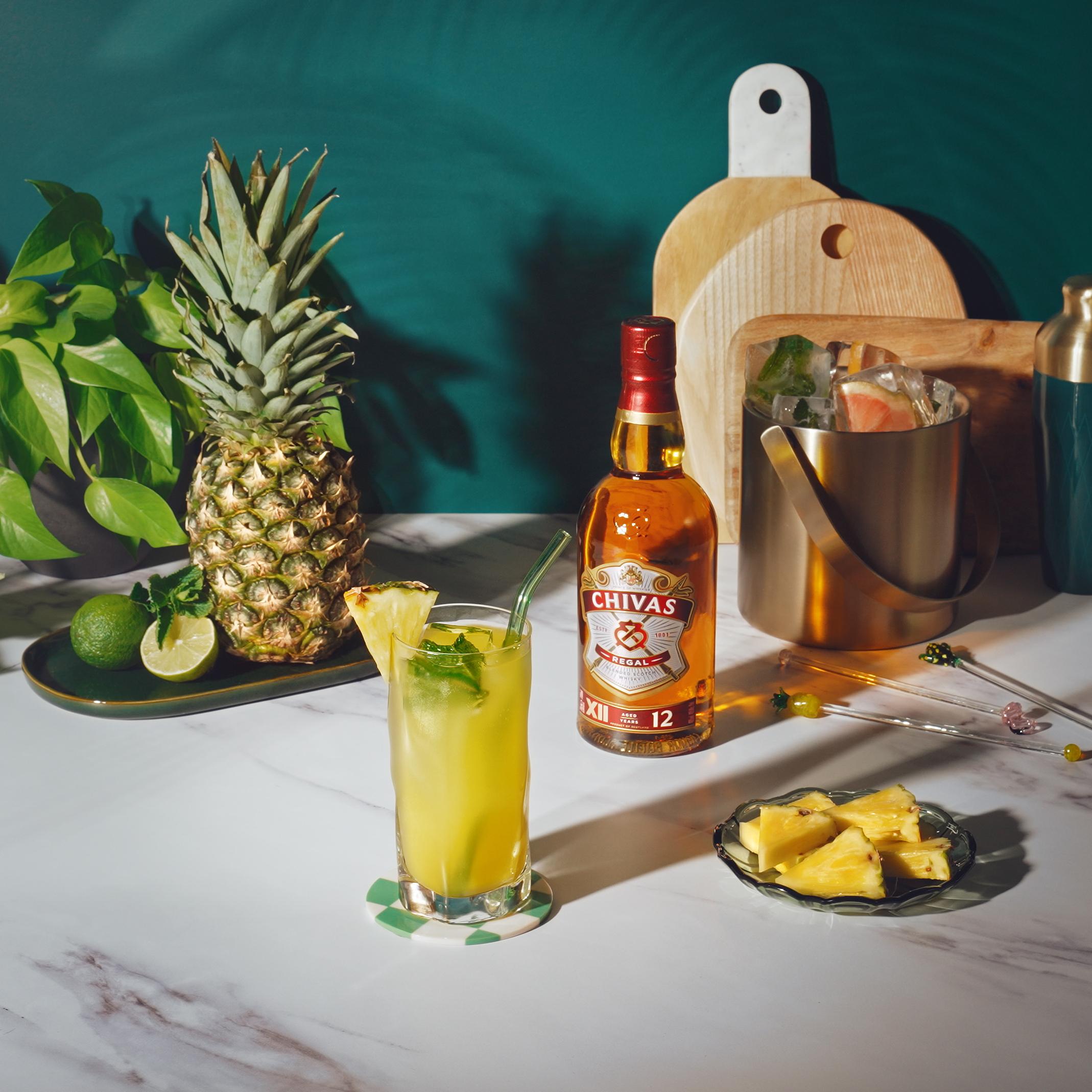CHIVAS REGAL 12 YEAR OLD BLENDED SCOTCH WHISKEY WITH GOYA COCONUT WATER