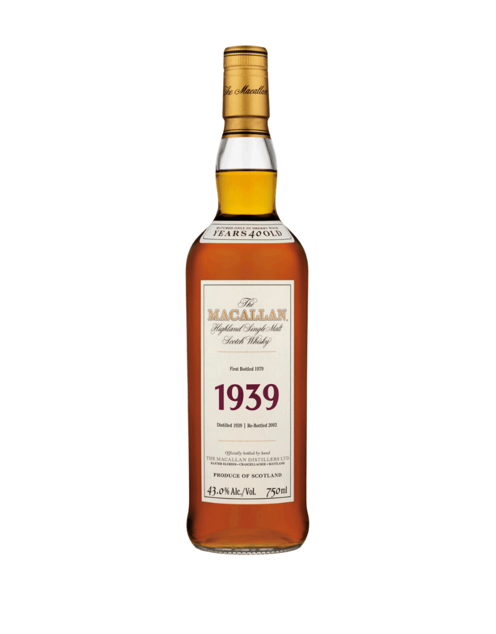 The Macallan Fine & Rare 1939 B1979