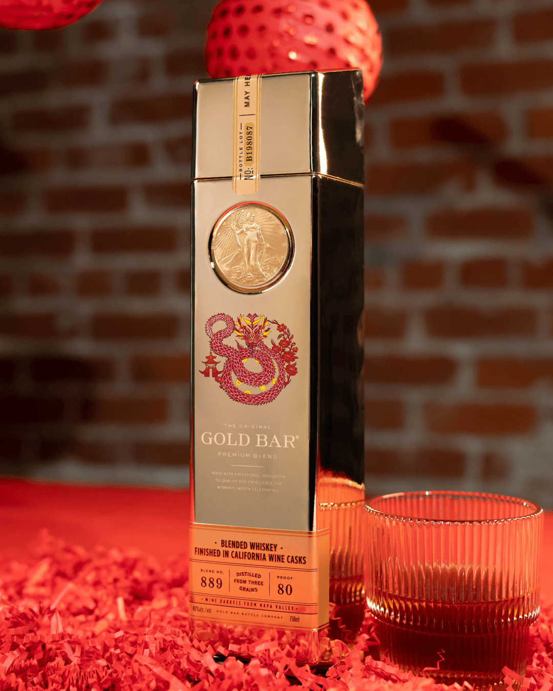 GOLD BAR WHISKEY LUNAR NEW YEAR EDITION