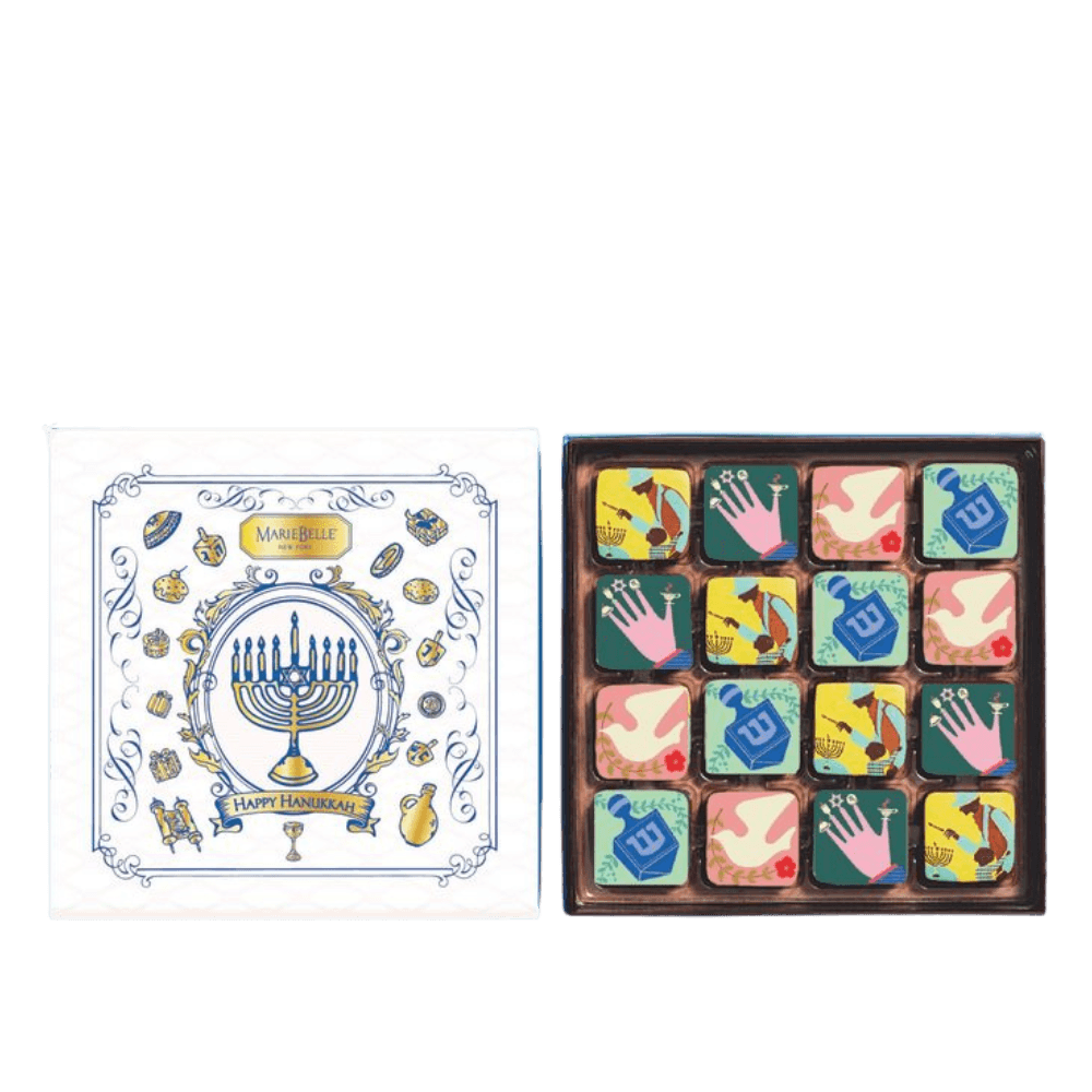 MARIEBELLE 16 PIECE HANUKKAH GANACHE BOX