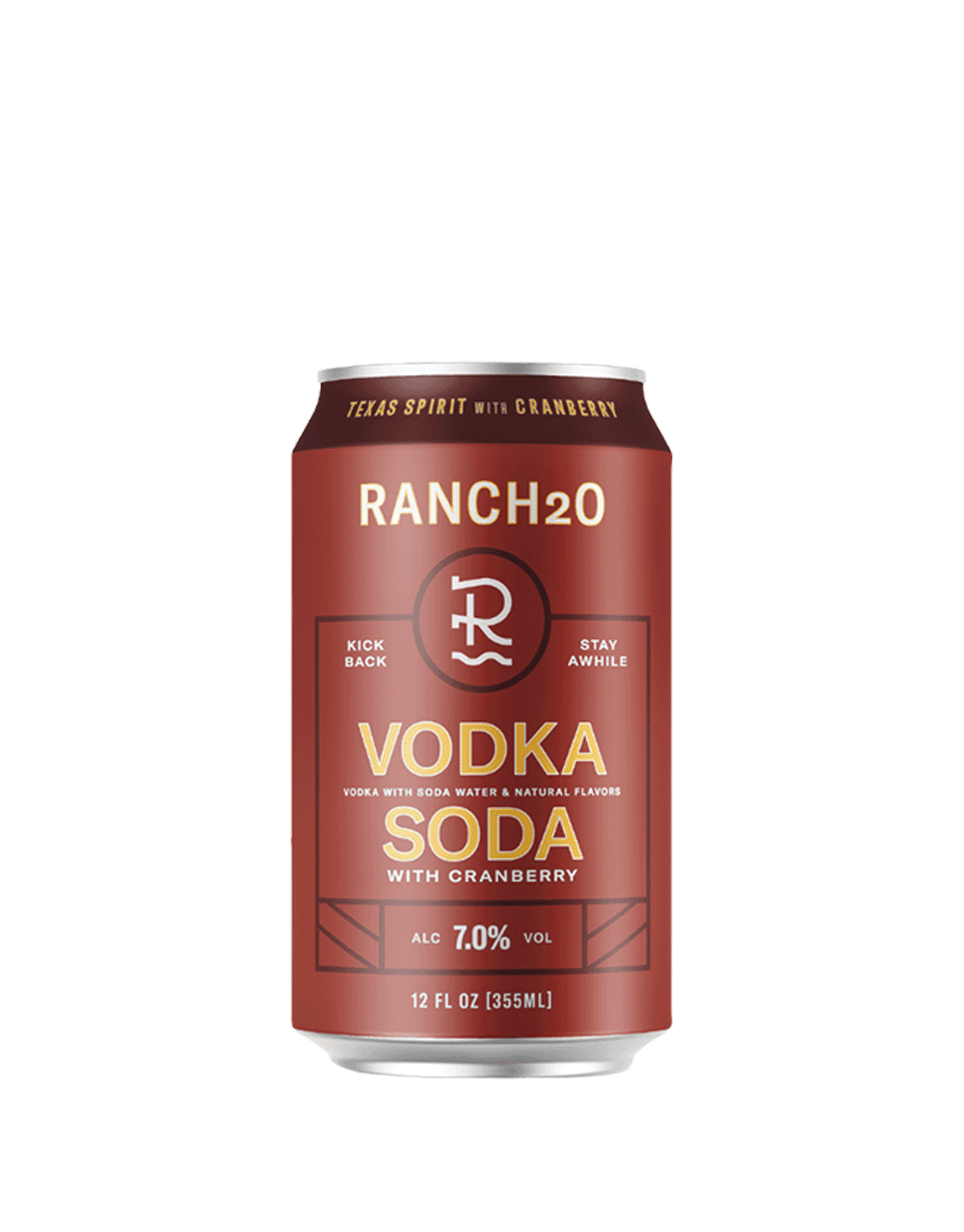 RANCH2O VODKA SODA WITH CRANBERRY