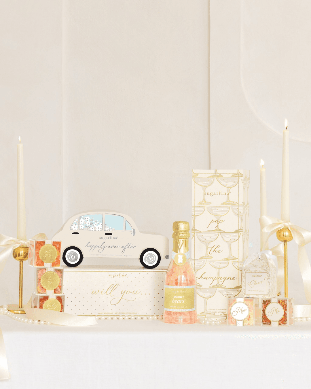 SUGARFINA WILL YOU BE MY BRIDESMAID 3 PIECE CANDY BENTO BOX