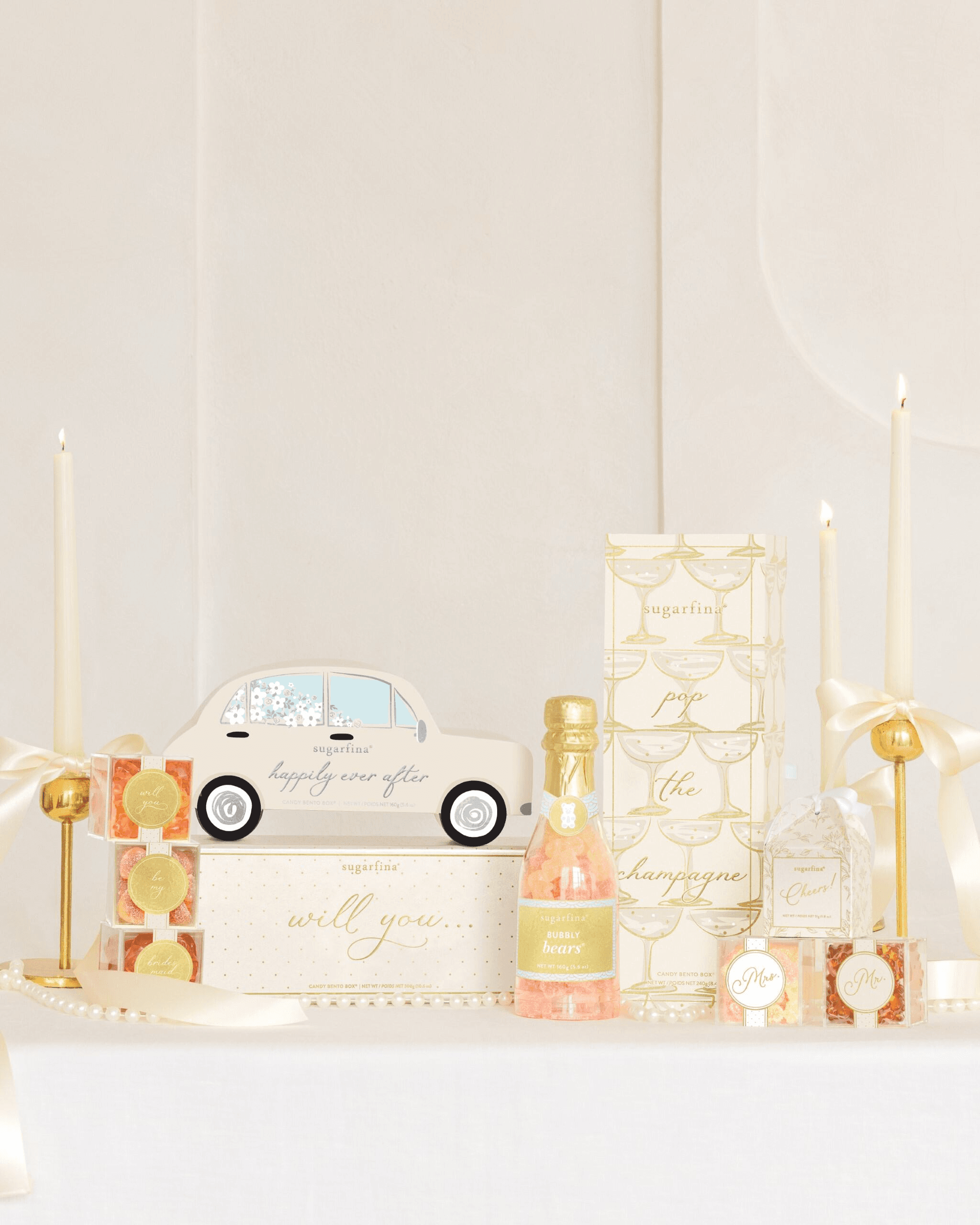 SUGARFINA WILL YOU BE MY BRIDESMAID 3 PIECE CANDY BENTO BOX