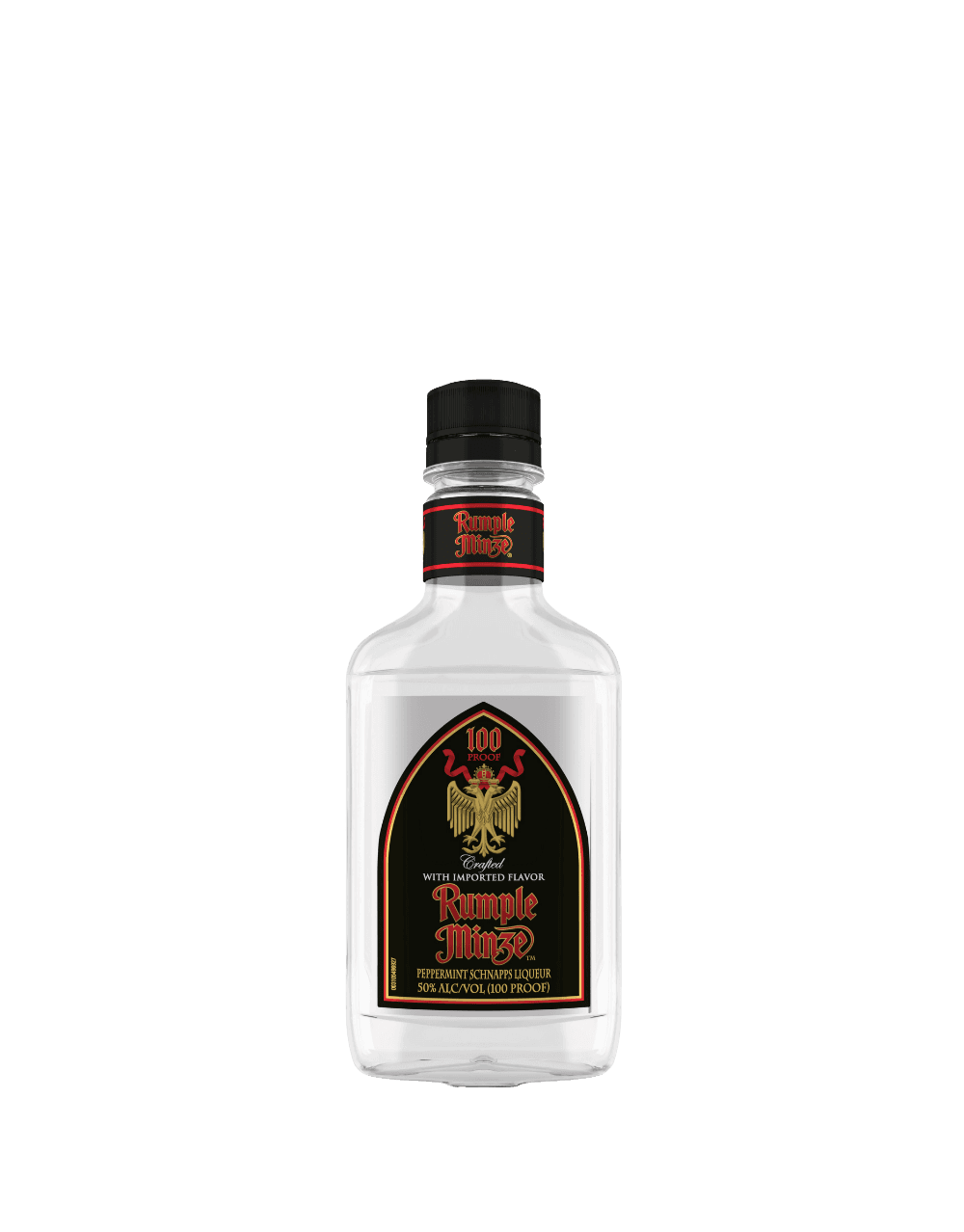 RUMPLE MINZE PEPPERMINT SCHNAPPS PLASTIC BOTTLE