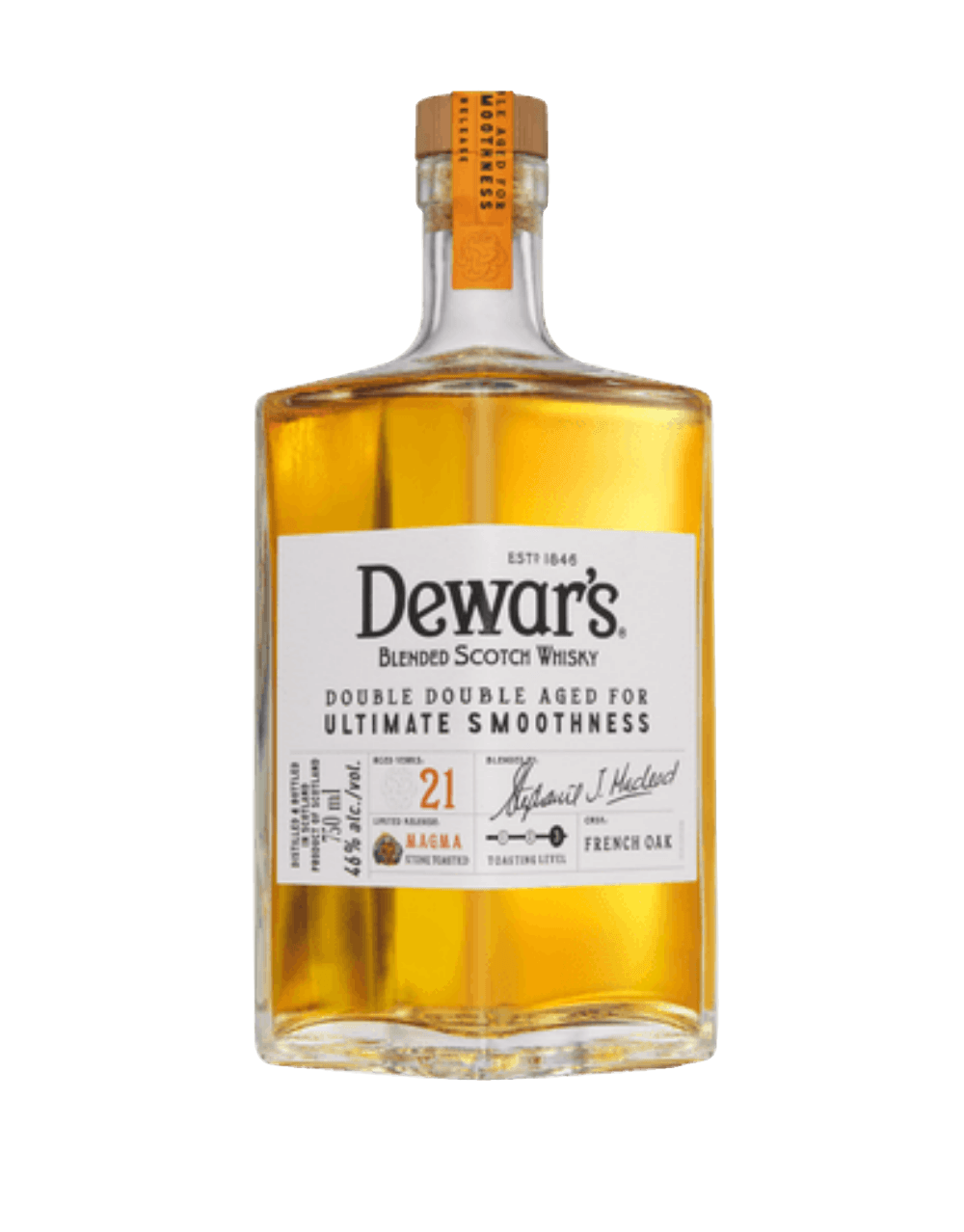 デュワーズ　21年　Dewar's DOUBLE DOUBLE Dewar's Double Double 21 Year Old, Magma Stone Toasted French Oak