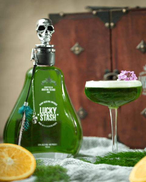 LUCKY STASH HEMP INFUSED TEQUILA WOODEN BOX EDITION