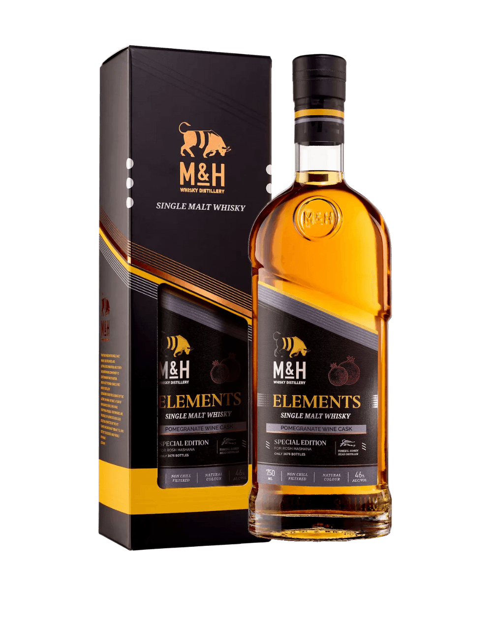 M&H ELEMENTS POMEGRANATE WINE CASK SINGLE MALT WHISKY
