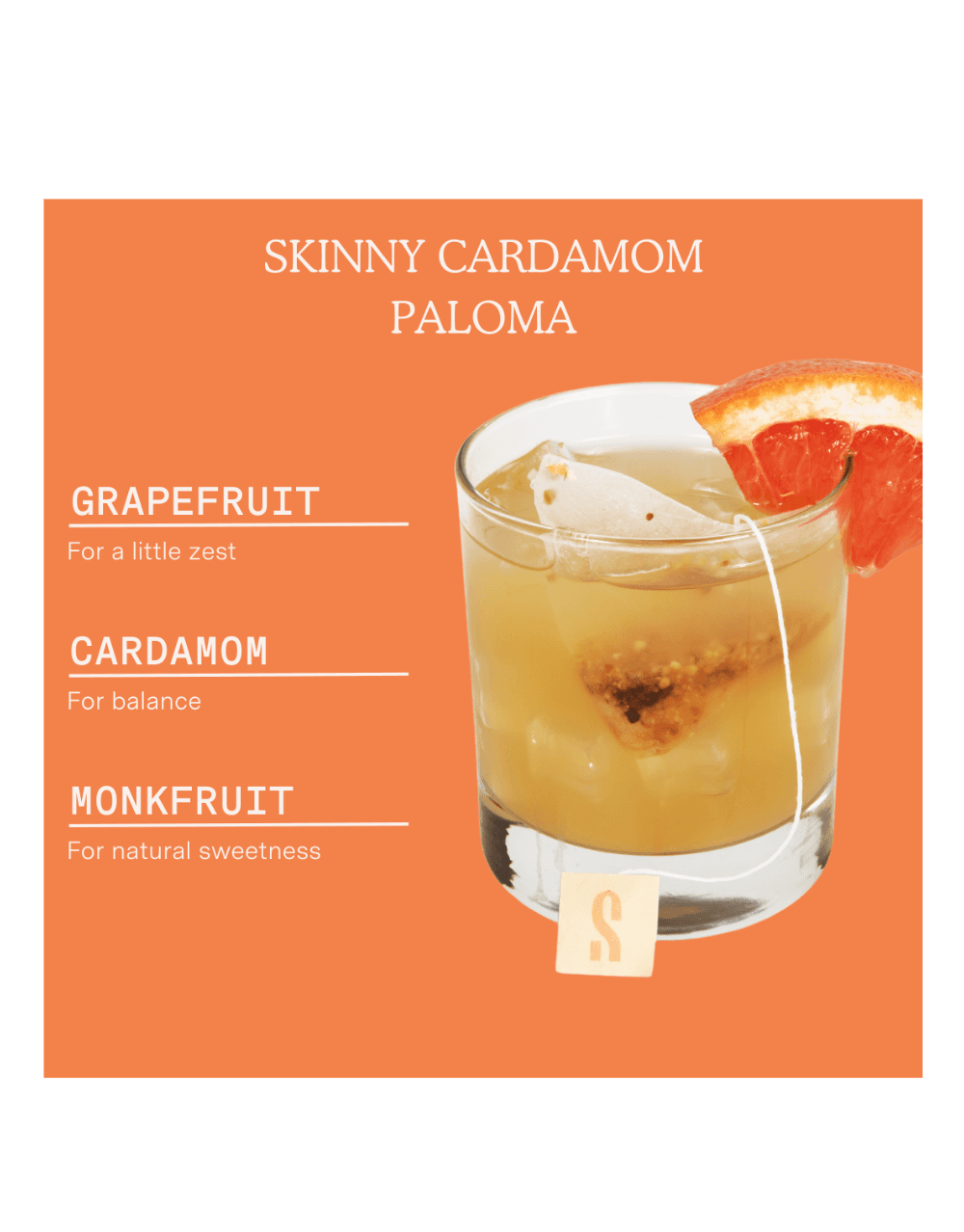SAYSO SKINNY CARDAMOM PALOMA CRAFT COCKTAIL SACHETS