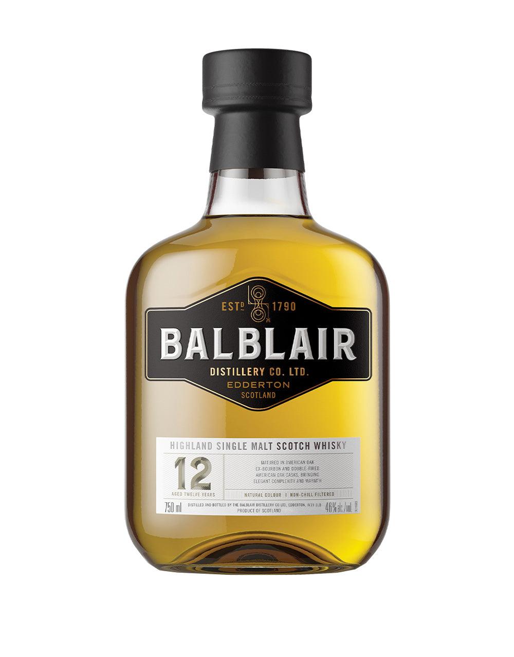 BALBLAIR 12 YEAR OLD SCOTCH WHISKY