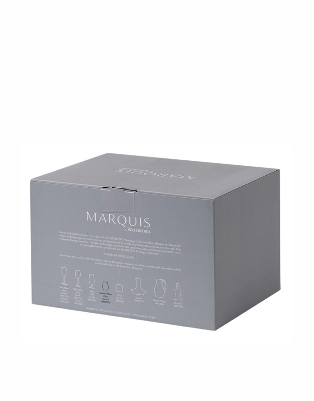 MARQUIS BY WATERFORD "MOMENTS" 18.6OZ STEMLESS WINES