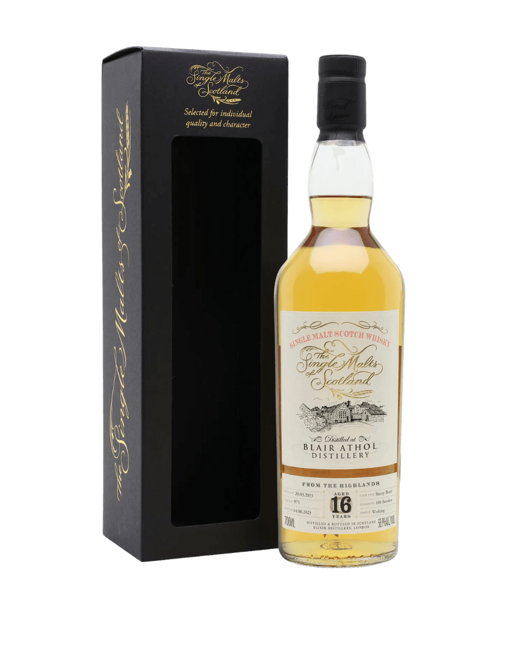 SINGLE MALTS OF SCOTLAND 2008 16 YEAR OLD BLAIR ATHOL CASK 700071