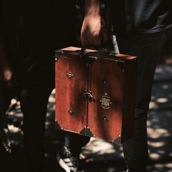 LUCKY STASH HEMP INFUSED TEQUILA WOODEN BOX EDITION