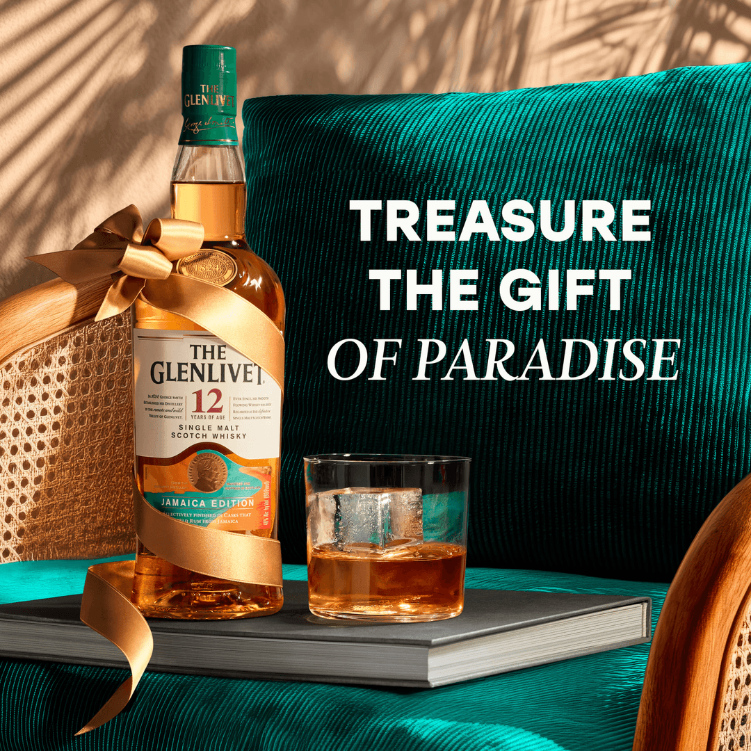 THE GLENLIVET 12 YEARS OLD JAMAICA RUM CASK SELECTION SINGLE MALT SCOTCH WHISKY