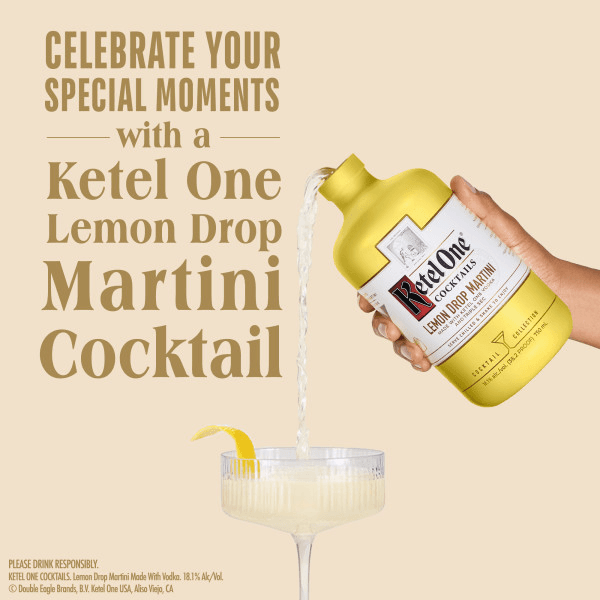 KETEL ONE LEMON DROP MARTINI COCKTAIL