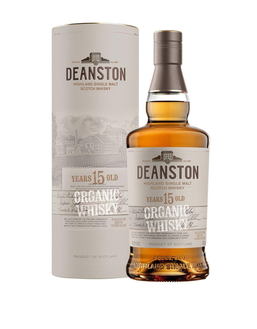 DEANSTON 15 YEAR OLD ORGANIC SCOTCH WHISKY