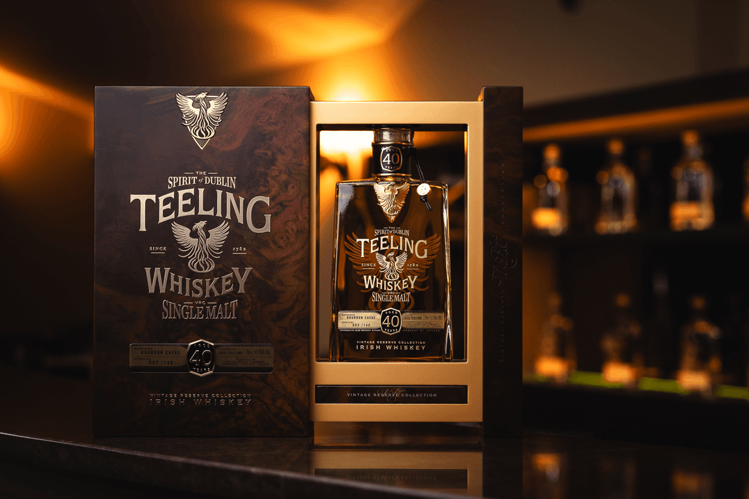 Teeling 40 Year Old Single Malt Irish Whiskey Bourbon Cask Finish
