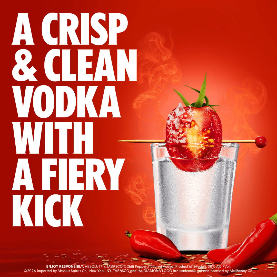 ABSOLUT TABASCO FLAVORED VODKA