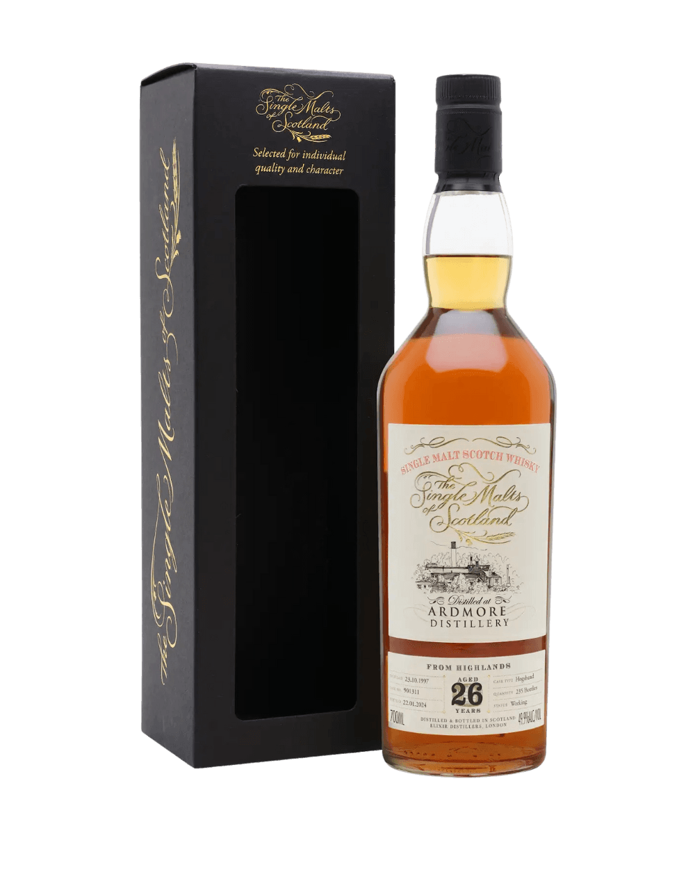 SINGLE MALTS OF SCOTLAND 1997 26 YEAR OLD ARDMORE CASK 901311