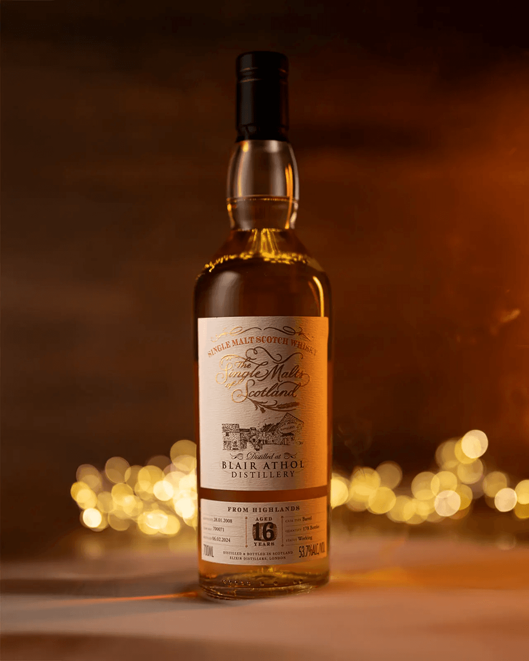 SINGLE MALTS OF SCOTLAND 2008 16 YEAR OLD BLAIR ATHOL CASK 700071