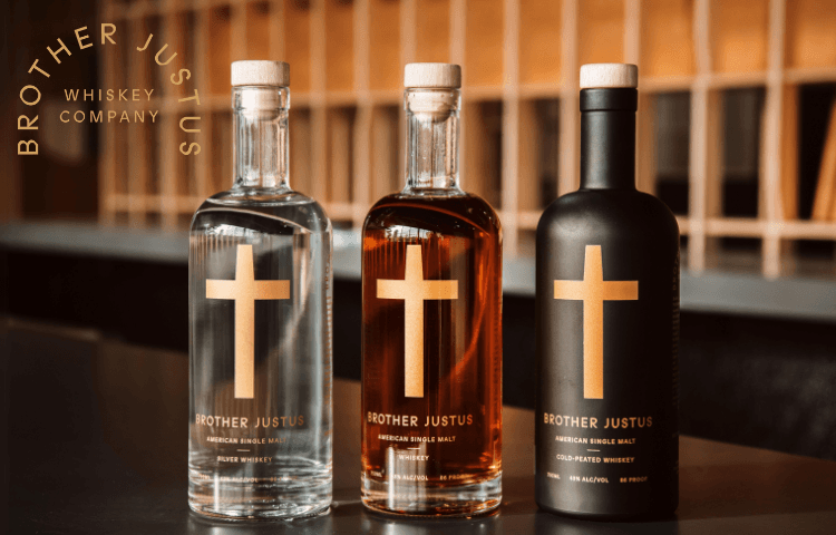 BROTHER JUSTUS SILVER AMERICAN SINGLE MALT WHISKEY