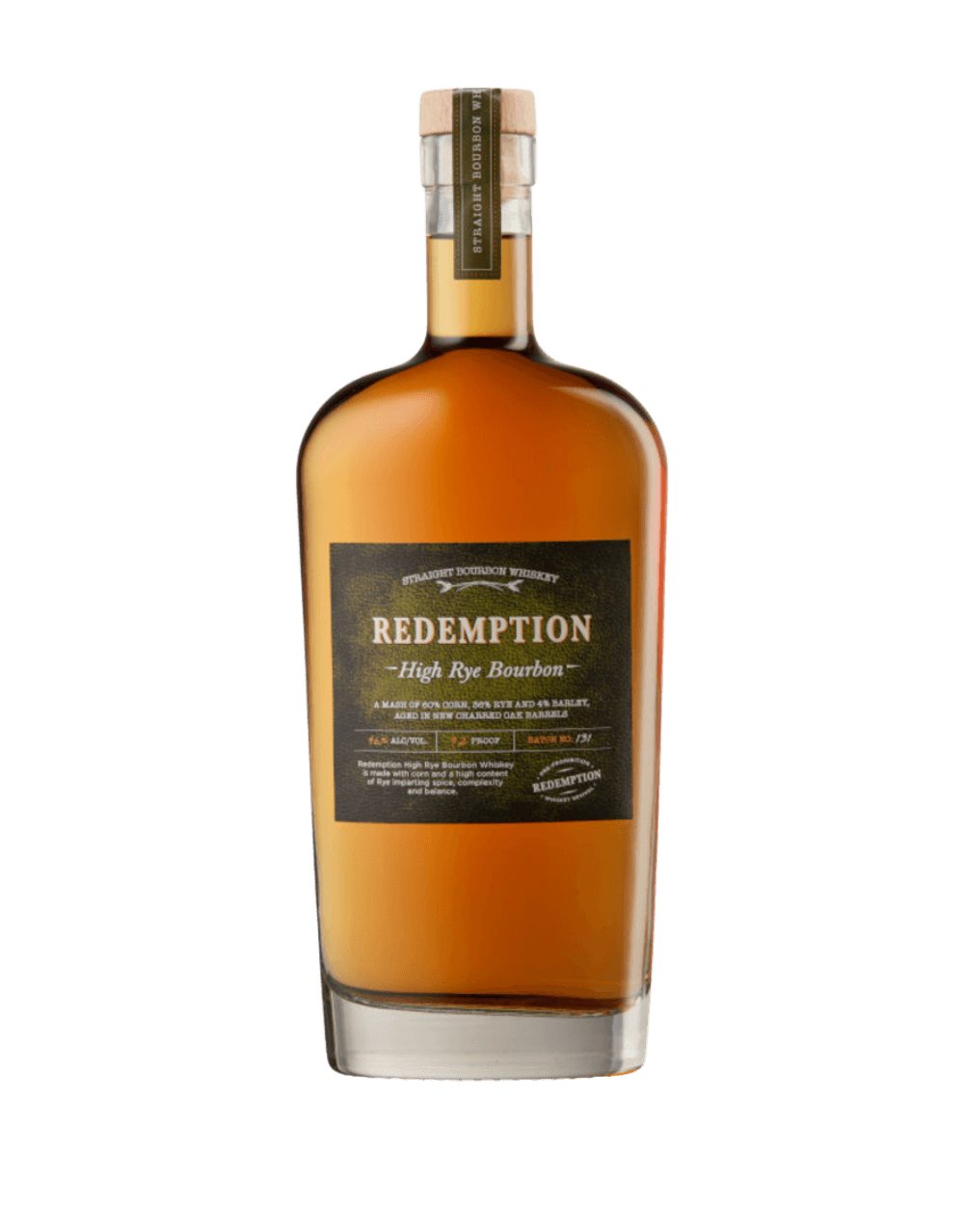 REDEMPTION HIGH RYE BOURBON WHISKEY