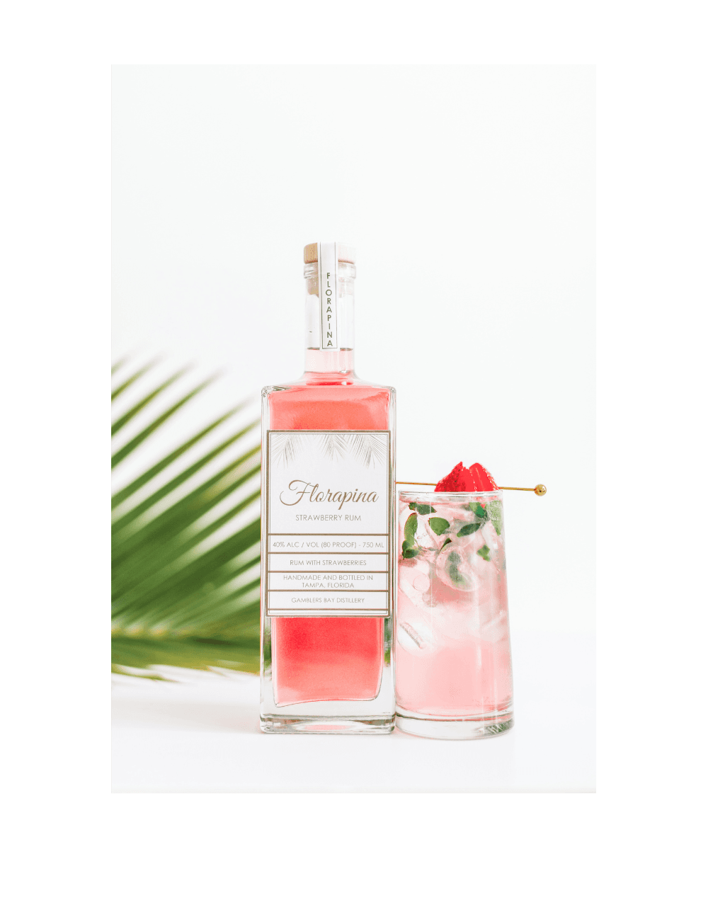 GAMBLERS BAY DISTILLERY FLORAPINA STRAWBERRY RUM