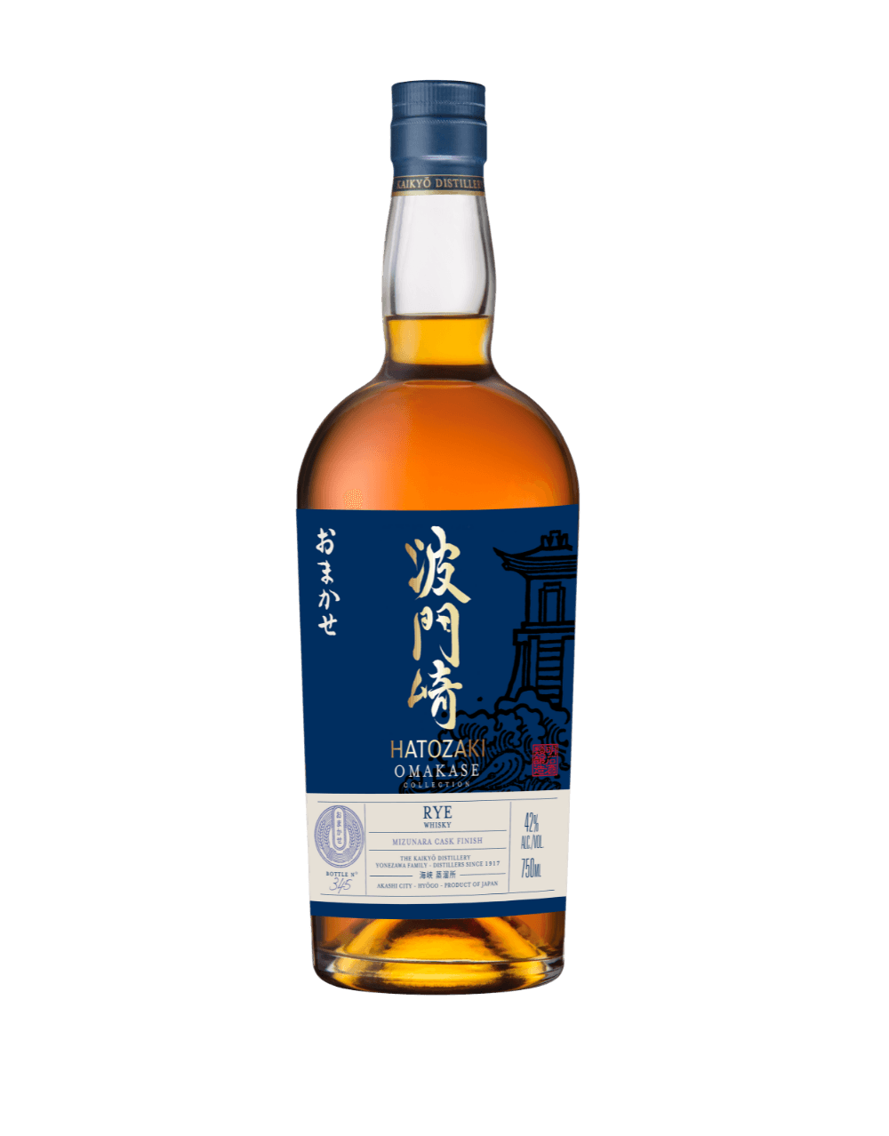 HATOZAKI OMAKASE RYE WHISKY MIZUNARA CASK FINISH