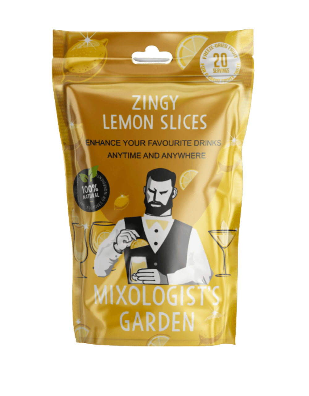 MIXOLOGIST'S GARDEN FREEZE DRIED LEMON SLICES