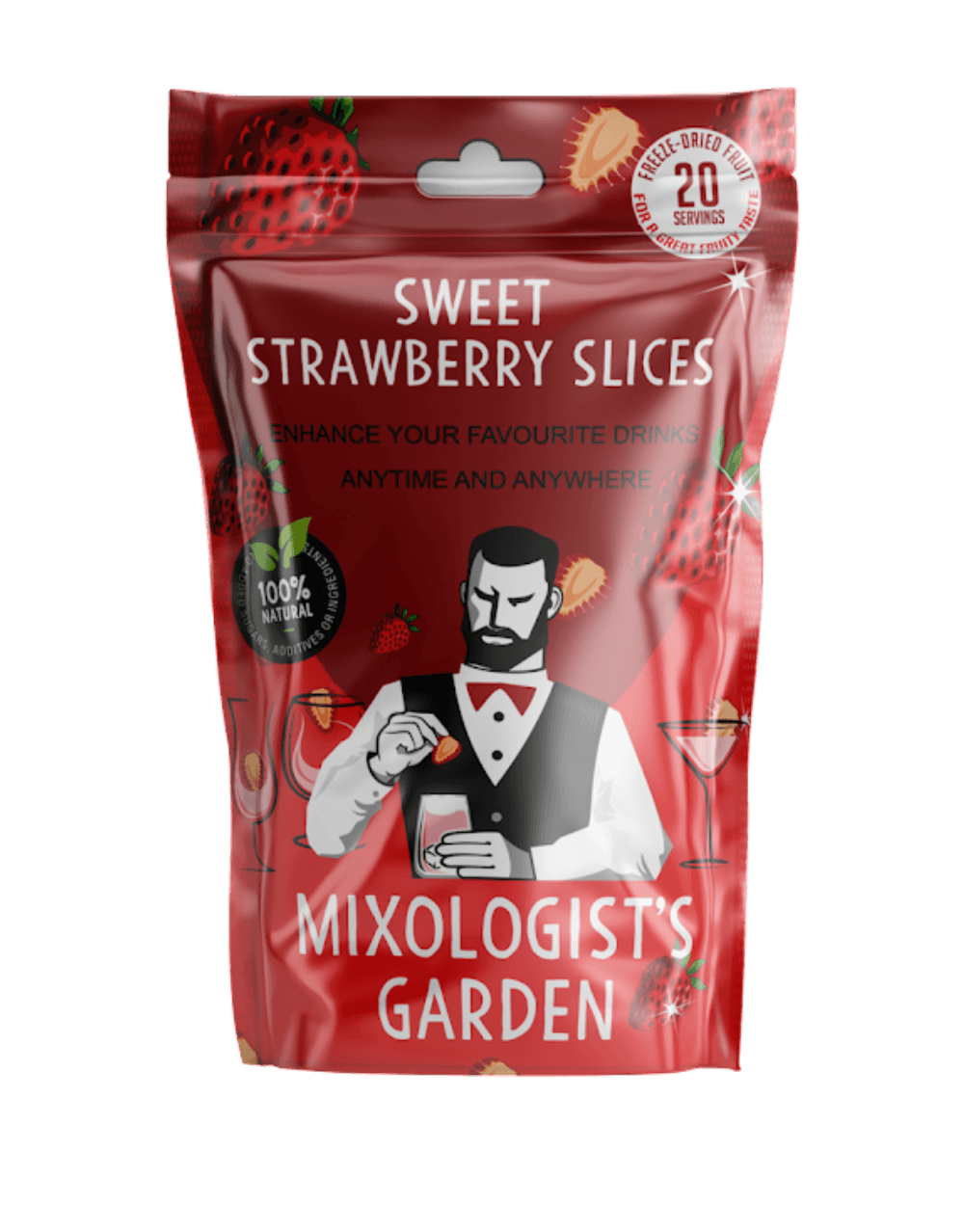 MIXOLOGIST'S GARDEN FREEZE DRIED STRAWBERRIES