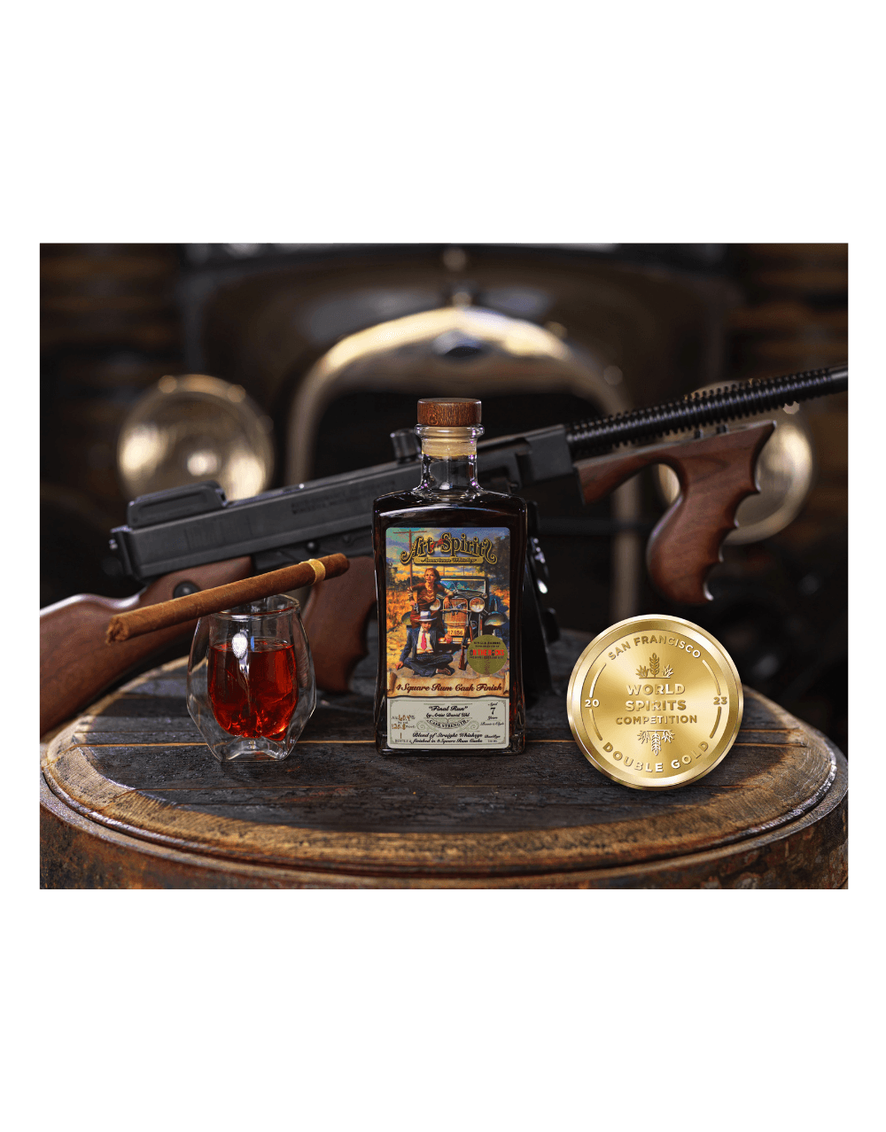 ART OF THE SPIRITS FOURSQUARE RUM FINISH - CASK STRENGTH "FINAL RUN" BOURYE WHISKEY