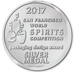 Silver Medal – San Francisco World Spirits Competition 2017 (Bottle Design) 