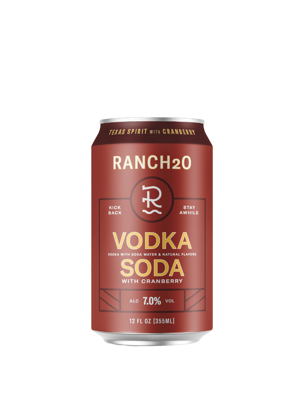 RANCH2O VODKA SODA WITH CRANBERRY