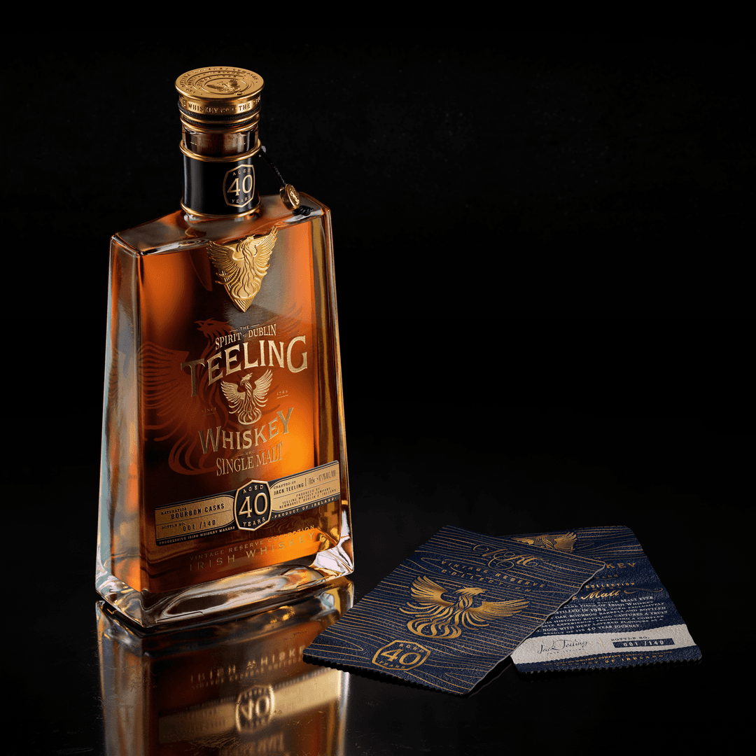 Teeling 40 Year Old Single Malt Irish Whiskey Bourbon Cask Finish