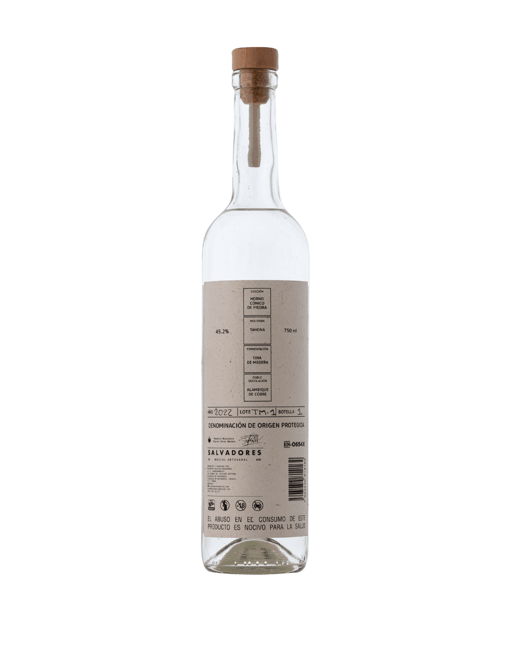 SALVADORES MEZCAL DESTILADO CON ELOTE