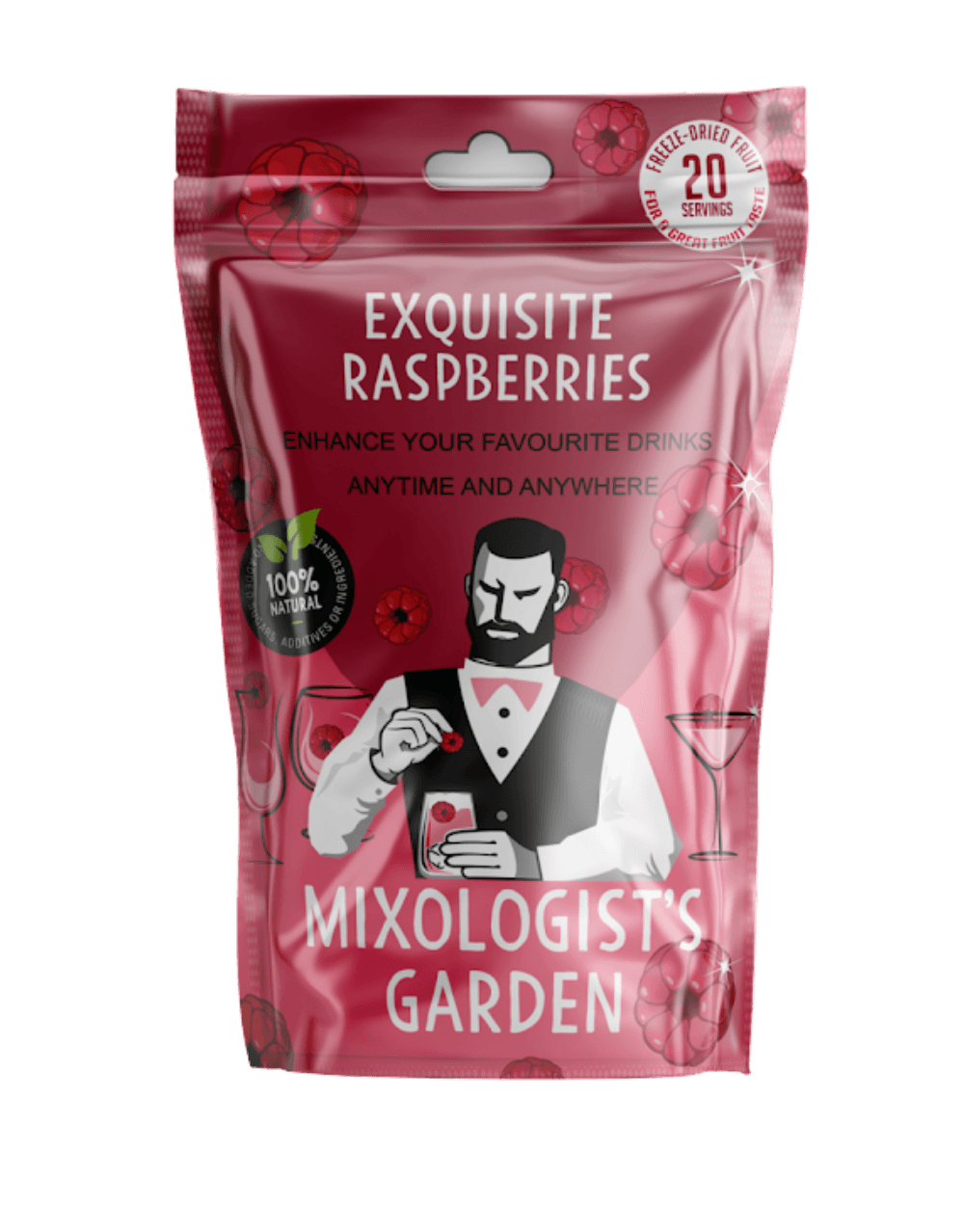 MIXOLOGIST'S GARDEN FREEZE DRIED RASPBERRIES