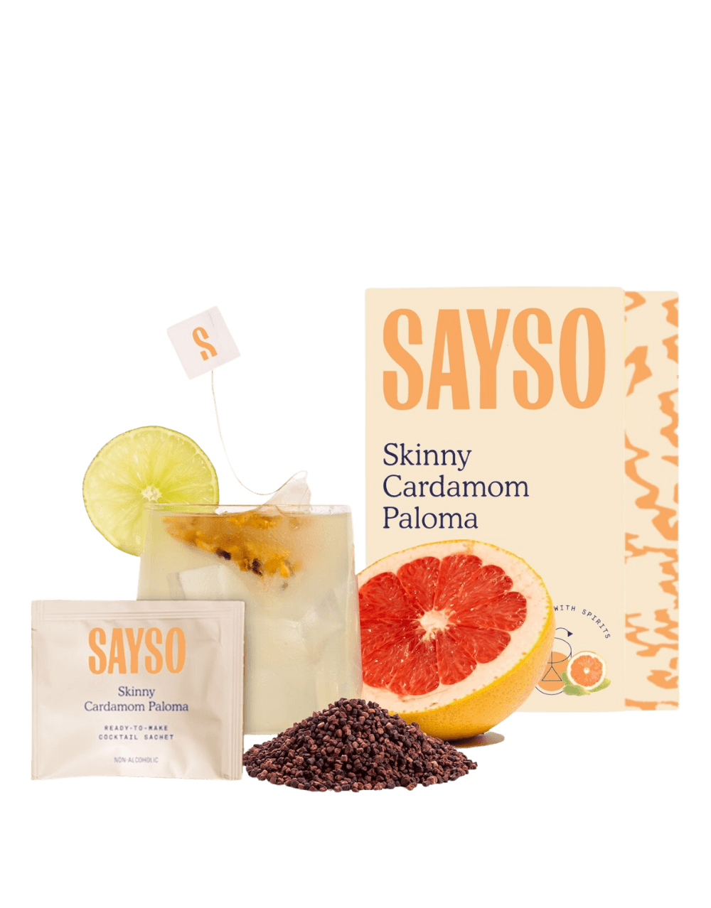 SAYSO SKINNY CARDAMOM PALOMA CRAFT COCKTAIL SACHETS